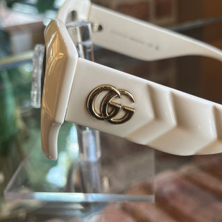 GUCCI Marmont GG0808S 002 White Sunglasses