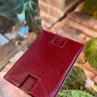 HERMES Rodrigue Rouge H Chevre My Sore Card Wallet