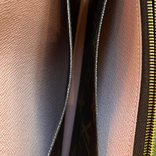 LOUIS VUITTON Monogram Emilie Pink Coated Canvas Wallet