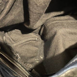 GIVENCHY Pandora Black Crinkled Leather Shoulder Bag