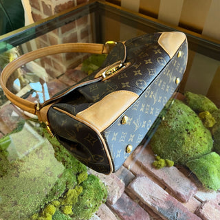 LOUIS VUITTON Beverly MM Brown Monogram Canvas Shoulder Bag