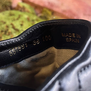 GUCCI Black Matelasse Nappa Leather Marmont Espadrilles SZ 38 (US 8)