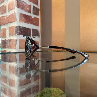 TOM FORD Jennifer TF8 38F Brown Acetate Round Sunglasses