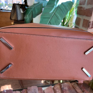 LOEWE Medium Puzzle Brown Classic Calfskin Leather Shoulder Bag