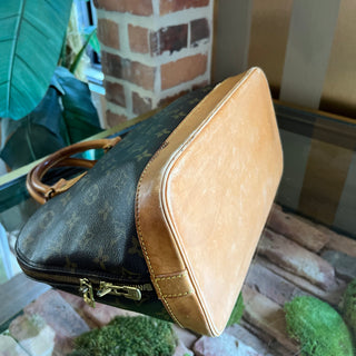 LOUIS VUITTON Vintage Alma PM Brown Monogram Canvas Top Handle