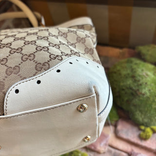 GUCCI Beige GG Canvas Tote Bag
