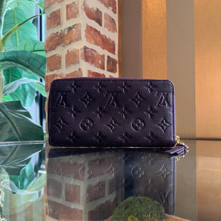 LOUIS VUITTON Empriente Purple Leather Zippy Wallet