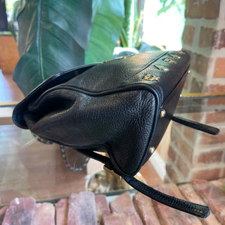 MCM Black Leather Vintage Backpack