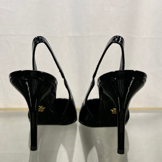 VERSACE 95' SlingBack Pumps 85mm Black SZ36