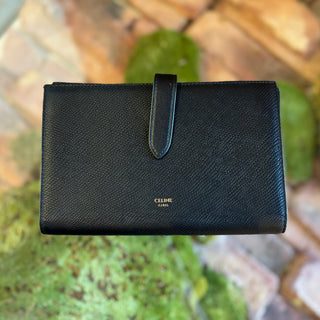 CELINE Large Strap Wallet French Purse