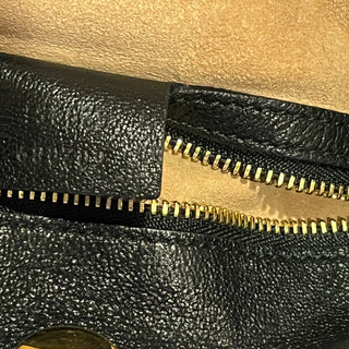 GUCCI Horsebit 1955 Messenger Black Leather Crossbody Bag