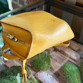 LOUIS VUITTON Mabillon Yellow Epi Leather Vintage Backpack