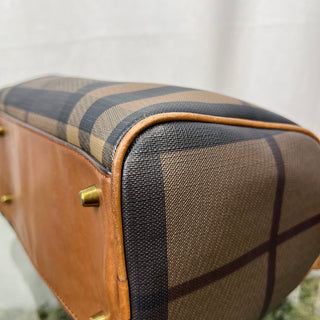 BURBERRY Chester Smoked Check Small Bowling Bag