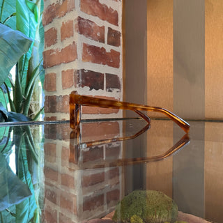 CELINE CL401911 53V Wide Tortoise Shell Acetate Square Sunglasses