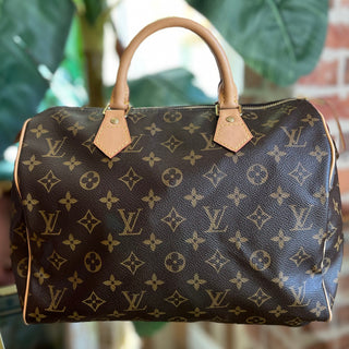 LOUIS VUITTON  Brown Monogram Canvas Speedy 30