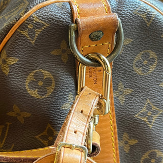 LOUIS VUITTON  Keepall Bandouliere 55 Brown Monogram Canvas Duffle Bag