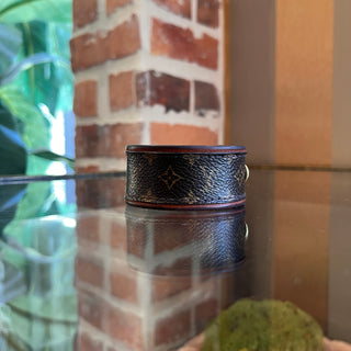 LOUIS VUITTON Monogram Canvas Saveit Cuff Bracelet