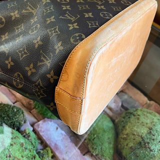 LOUIS VUITTON Lockit Vertical Brown Monogram Canvas Tote