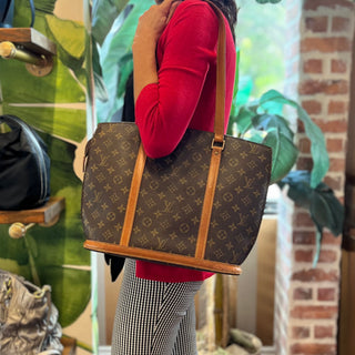 LOUIS VUITTON Babylon Monogram Canvas Brown Tote Bag