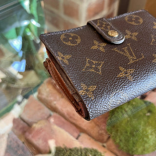 LOUIS VUITTON Vintage French Brown Monogram Canvas Wallet