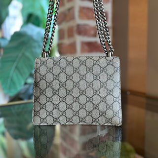 GUCCI Dionysus Mini Red GG Web Canvas Suede Crossbody Bag