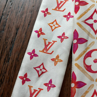 LOUIS VUITTON Tiles BB Pink Monogram Silk Bandeau