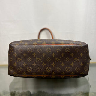 LOUIS VUITTON Deauville Brown Monogram Canvas Vintage Satchel Bag