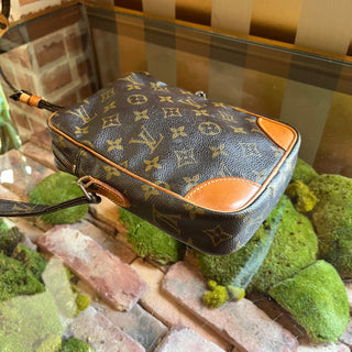 LOUIS VUITTON Danube Brown Monogram Canvas Vintage Crossbody Bag
