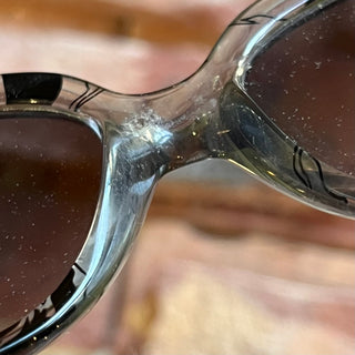 EMILIO PUCCI EP740S Gray Clear Acetate Round Sunglasses
