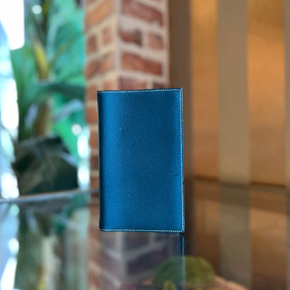 HERMES Bleu Jean Epsom Continental Wallet