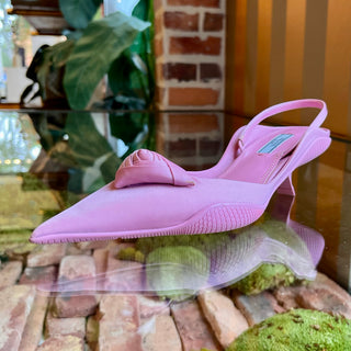 PRADA Kitten Satin Rose Pink Vintage Heels SZ36.5(6.5US)