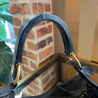 MIUMIU Vintage Black Leather Small Shoulder Bag