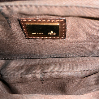 FENDI Zucca Canvas Vanity Clutch
