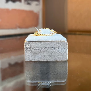 DAVID YURMAN Petite Buckle 18K Yellow Gold with Diamonds Ring