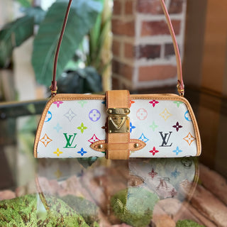 LOUIS VUITTON Shirley White Multicolor Murakami Shoulder Bag