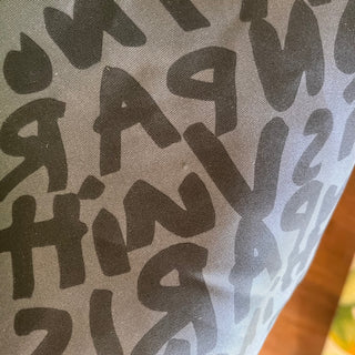 LOUIS VUITTON Stephen Sprouse Blue Tassel Scarf