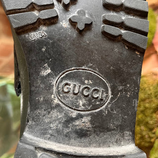 GUCCI Black Leather Horsebit Loafers SZ 7.5