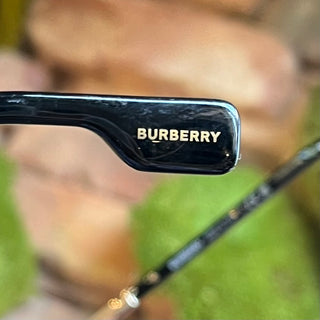 BURBERRY B4333-F Wide Black Acetate Cat Eye Sunglasses