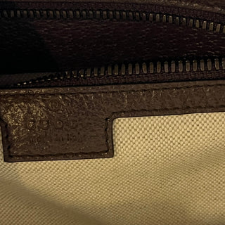 GUCCI Small Ophidia Day Beige Ebony GG Supreme Monogram Canvas New Acero Calfskin Backpack Bag