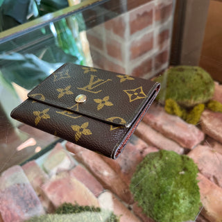 LOUIS VUITTON Vintage Brown Monogram Canvas Bifold Wallet
