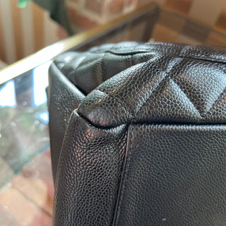 CHANEL Grand Shopping Tote (GST) Black Caviar Quilted Leather