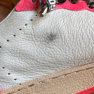 GOLDEN GOOSE Ballstar White Leather Pink Suede Sneakers SZ 39 (US 9)