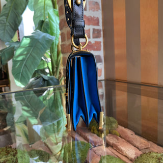 PRADA Cahier Saffiano Leather Flap Crossbody Bag