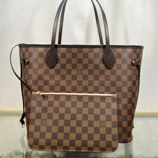 LOUIS VUITTON Neverfull MM Damier Ebene Tote