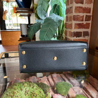 LOUIS VUITTON On My Side Black Calfskin Monogram Tote Bag