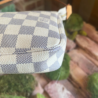 LOUIS VUITTON Pochette Accessories Damier Azur Shoulder Bag