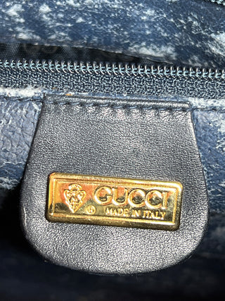 GUCCI Vintage Mini GG Supreme Gray Crossbody Bag