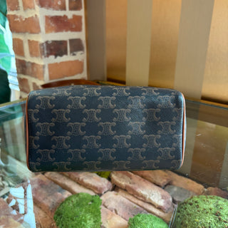 CELINE Triomphe Brown Boston Bag