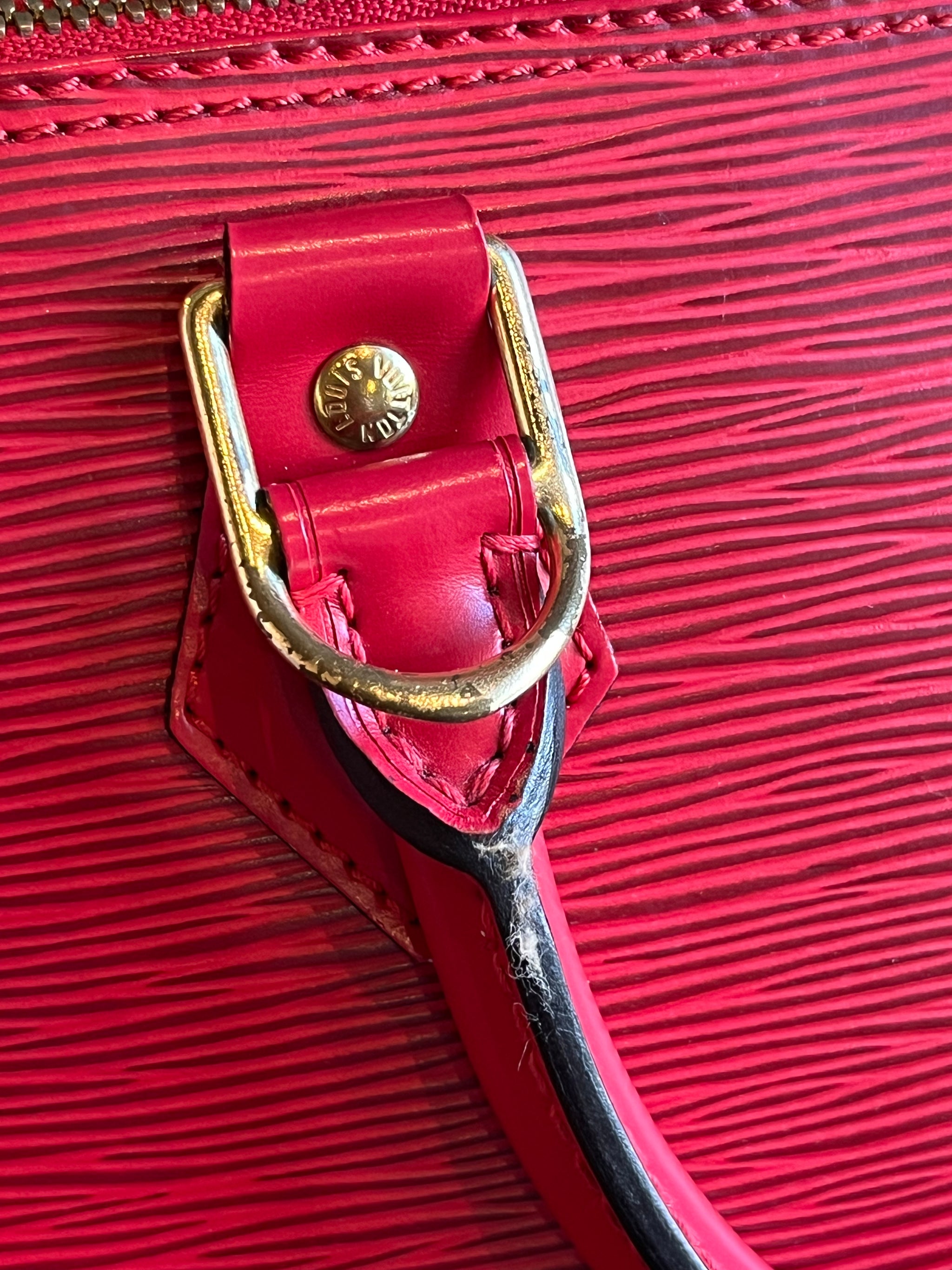 Louis Vuitton Red Epi Leather Alma PM Louis Vuitton