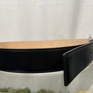 VERSACE Heritage Leather Black Belt 90/36